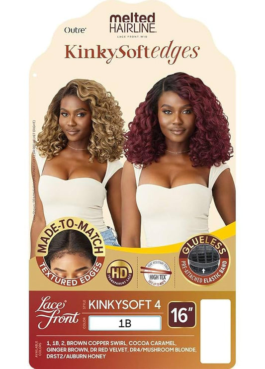 KinkySoft4 Melted Hairline Lace Front Wig