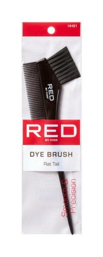 Kiss Red HH91 Dye Brush With Rattail