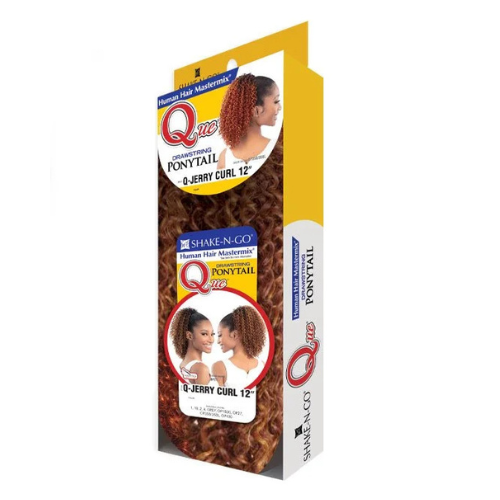Q-Jerry Curl 12" Que Ponytail Drawstring