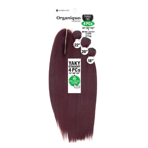 Organique Yaky Straight 4pc 18"20"22"
