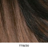 Human Hair Blend Beach Curl 26" Illuze Lace Front Wig by Nutique