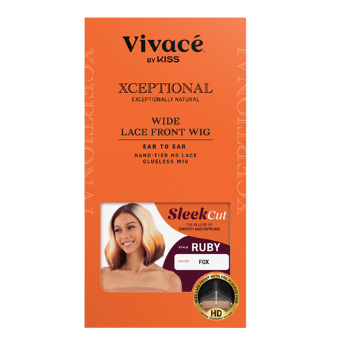 Xceptional Gold Sleek Cut Ruby Lace Wig
