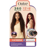 Kayreena 360 13 x 6" Human Hair Blend Lace Front Wig by Outre