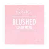 Deep Blushed Color Quad 4 Blush Palette by BeBella Cosmetics