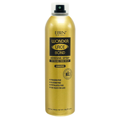 EBIN WONDER LACE BOND WIG ADHESIVE SPRAY - EXTREME FIRM HOLD – MIAMI  GARDENS BEAUTY & SUPPLY