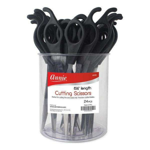 6.5 Hair Shear Scissors (Black) - 5055 - by Annie