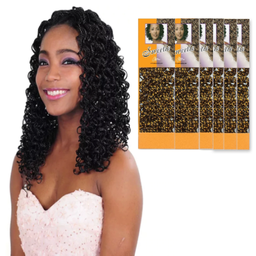 10 PACK] 20 Knot S Curl Synthetic Crochet Braid Hair By Jazz Wave