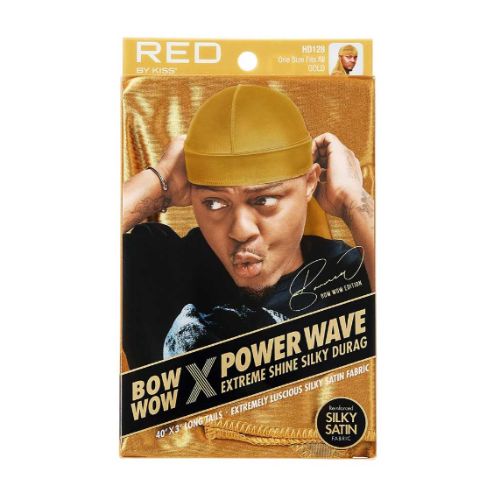 Red by Kiss Bow Wow X Power Wave Checker Silky Durag for Men Waves Silky  Doo Rag (Purple)