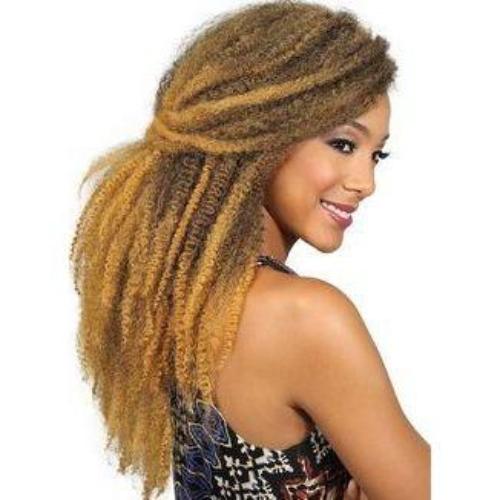 Sweetie Afro Kinky Marley Braid Synthetic Braiding Hair By Jazz Wave – Waba Hair  and Beauty Supply