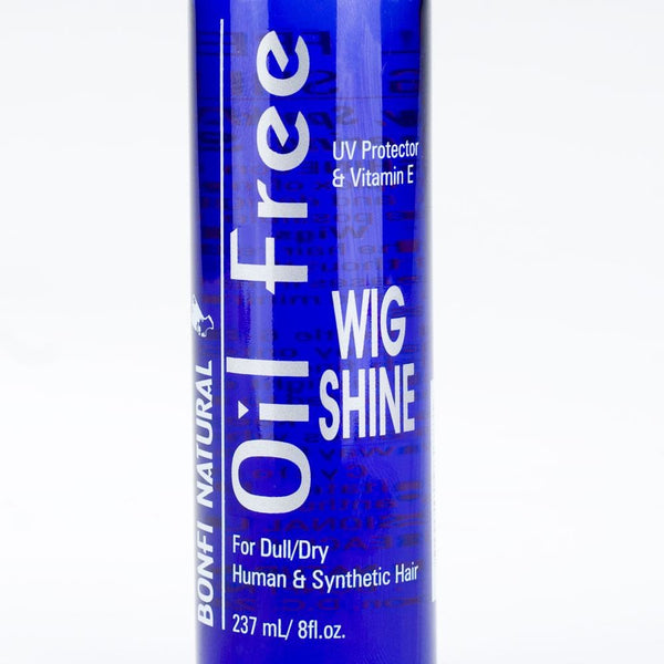 Natural Oil Free 8 Oz Wig Shine Spray By Bonfi Waba Hair and