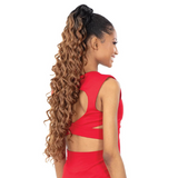Deep Wave 28" Organique Synthetic Drawstring Ponytail by Shake-N-Go