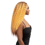 Miri Melt Human Hair Blend 360 13x6 Glueless HD Synthetic Lace Front Wig by Janet Collection