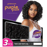 Purple Pack Weave Human Hair Blend Long 3pcs Twist Jade Swirl Long by Outre