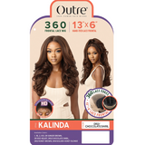 Kalinda 100% Human Hair Blend 360 Frontal Lace 13x6 HD Lace Front Wig by Outre