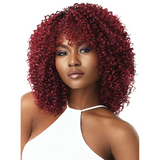 Purple Pack Weave Human Hair Blend 3PCS Jerry Curl Long by Outre