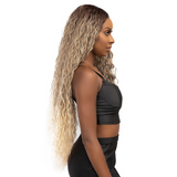 Efua Remy Illusion X-Long Human Hair Blend Lace Front Wig by Janet Collection