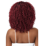 Purple Pack Weave Human Hair Blend 3PCS Jerry Curl Long by Outre