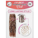 Infusion Human Hair Curl Crochet Braids - HBF001 DEEP CURL BOHO 26" by Bobbi Boss