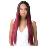 HH HD Lace Straight 30" Human Hair Blend Lace Front Wig by It's A Wig