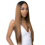 HH HD Lace Straight 30" Human Hair Blend Lace Front Wig by It's A Wig