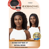 HH-W&W Deep Wave 14" Unprocessed Human Hair Headband Wig