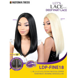 LDP-Fine18 Synthetic Deep Part Lace Wig by Motown Tress