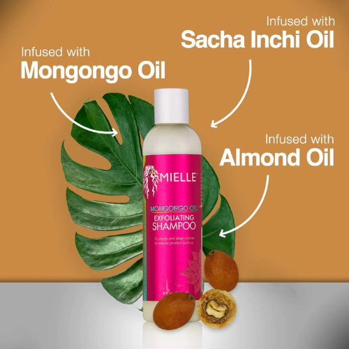 Mongongo Oil Exfoliating Shampoo (8oz) by Mielle Organics