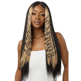 Tygra Color Bomb Glueless 5" Part Synthetic HD Lace Front Wig by Outre