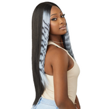 Tygra Color Bomb Glueless 5" Part Synthetic HD Lace Front Wig by Outre