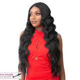 HD Lace Crimped Jumbo Hair 6 Lace Front Wig by It's A Wig