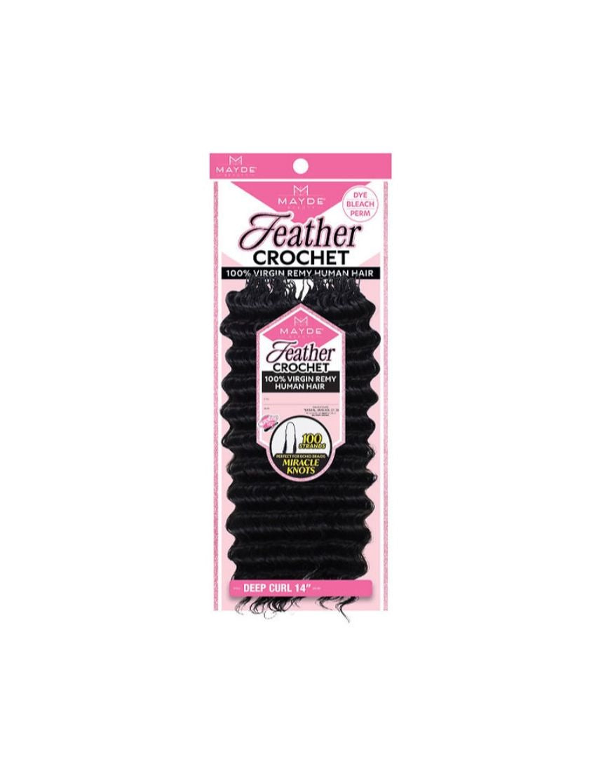 Mayde UH Feather Crochet Deep Curl 14"