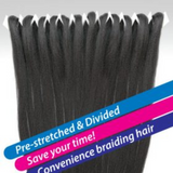 10X Braids 52" Pre-Sectioned Nala Tress EZ Split Pre-Stretched by Janet Collection