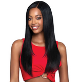 MHLF317 Straight 24" Glueless 100% Human Hair 4x5 HD Lace Front Wig by Bobbi Boss