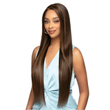 MHLF960 Bone Straight 32" Glueless 100% Unprocessed Human Hair 13x7 HD Lace Front Wig by Bobbi boss