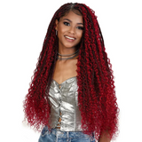 WLBII.JOY HD Boho Box Braid Small Square Top Synthetic Lace Front Wig by Motown Tress