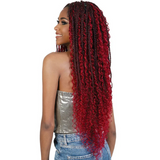 WLBII.JOY HD Boho Box Braid Small Square Top Synthetic Lace Front Wig by Motown Tress