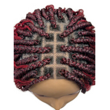 WLBII.JOY HD Boho Box Braid Small Square Top Synthetic Lace Front Wig by Motown Tress