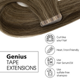 GENIUS TAPE-IN 100% Human Cuticle Intact Remy Hair by Hair Couture