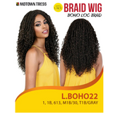 L.Boho22 Boho Loc Braided Synthetic Lace Front Wig by Motown Tress