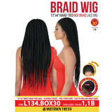 L134.BOX30 Spinnable Braided Synthetic Lace Front Wig by Motown Tress