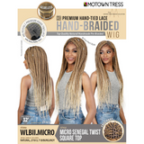 WLBII.MICRO HD Premium Hand-Tied Lace Braided Synthetic Lace Front Wig by Motown Tress