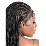 WLB.Heart HD Whole Hand-Tied Lace Braided Synthetic Lace Front Wig by Motown Tress