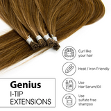 GENIUS I-TIP 100% Human Cuticle Intact Remy Hair by Hair Couture