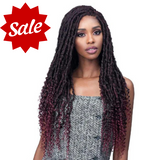 MLF619 Nu Locs Curly Tips 30" Free Part Lace Front Wig by Bobbi Boss