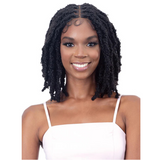 Knotless Butterfly Loc Freetress Freedom Part Braided Synthetic Lace Front Wig by Shake-N-Go