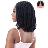 Knotless Butterfly Loc Freetress Freedom Part Braided Synthetic Lace Front Wig by Shake-N-Go