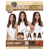 LUHD1.NEXT Glueless HD Synthetic Flex Lace Front Wig by Motown Tress