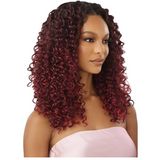 HHB-Dominican Curly 22" Airtied Human Hair Blend Lace Front Wig by Outre
