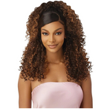 HHB-Dominican Curly 22" Airtied Human Hair Blend Lace Front Wig by Outre