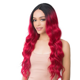 Human Hair Blend Romance Curl 26" Lace Front Wig By It's A Wig